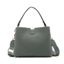 Load image into Gallery viewer, Women's Genuine Leather Bucket Tote Bag – Spacious Everyday Shoulder Bag