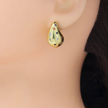 Load image into Gallery viewer, Multicolor Clear CZ  Teardrop Shape Earrings, Sku#A360