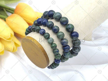 Load image into Gallery viewer, Natural Lapis Chrysocolla Stretchy Bracelet