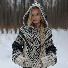 Load image into Gallery viewer, Women's Skin-friendly, Anti-pilling Knitted Cardigan With A Round Neckline, Loose Fit, And Long Length