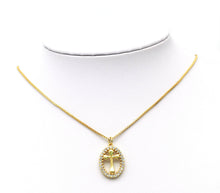 Load image into Gallery viewer, CZ Cross Charm, Sku#JL89