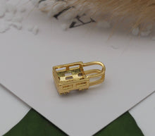 Load image into Gallery viewer, CZ Lock Charm, Sku#LK636