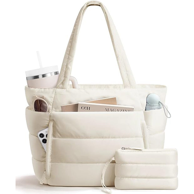 Women's Quilted Tote Bag - Multiple Compartments & Pockets | Sarah Express