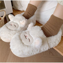 Load image into Gallery viewer, Fuzzy Indoor Slippers for Couples – Non-Slip TPR Sole, Faux Fur Lining, Coral Fleece Upper | Unisex House Shoes