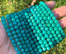 Load image into Gallery viewer, High Quality Genuine Green Blue Russian Amazonite Round Smooth Beads, 5mm/6mm/7mm/9mm Natural Amazonite Beads, 15.5'' Full Strand, SKU#U1202