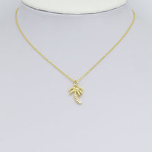 Load image into Gallery viewer, Gold Coconut Tree Shape Charm Pendant, Sku#LD695