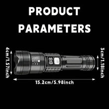 Load image into Gallery viewer, Ultra-Bright Tactical LED Flashlight – 3 Modes, USB Rechargeable, 600 Lumen, Outdoor, Hiking &amp; Camping