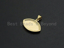 Load image into Gallery viewer, Enamel Colorful Evil Eye Pendant,CZ Micro Pave Oil Drop pendant,Enamel pendant,Enamel Jewelry,21x18mm,sku#F1035
