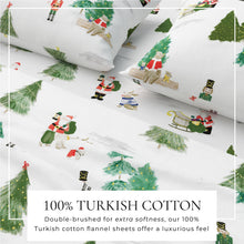 Load image into Gallery viewer, Turkish Cotton Christmas Flannel Sheet Set - Whittaker Collection
