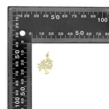 Load image into Gallery viewer, Clear CZ Gold life Tree Charm Pendant, Sku#LK1140