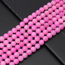 Load image into Gallery viewer, Pink Jade Round Smooth Beads, Sku#U1854