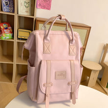 Load image into Gallery viewer, Women's Large Water Resistant Nylon Backpack – Lightweight Travel &amp; School Bag