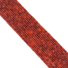 Load image into Gallery viewer, Genuine Red Agate Faceted Cube Beads, 2.5mm, Sku#U1548