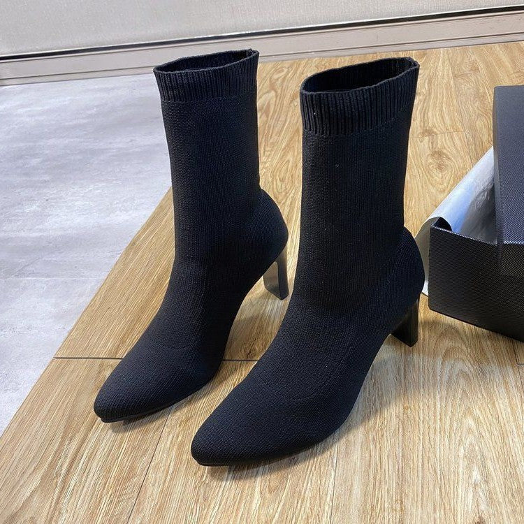 Women's Over-The-Knee Chunky Heel Thigh High Boots | Side Zipper | Sarah Express