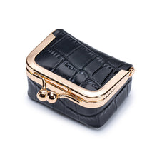 Load image into Gallery viewer, Japanese Leather Coin Wallet with Crocodile Pattern - Genuine Cowhide Wallet for Women