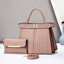 Load image into Gallery viewer, Premium 2-in-1 PU Leather Bucket Bag Set - Crossbody &amp; Handbag with Multiple Compartments