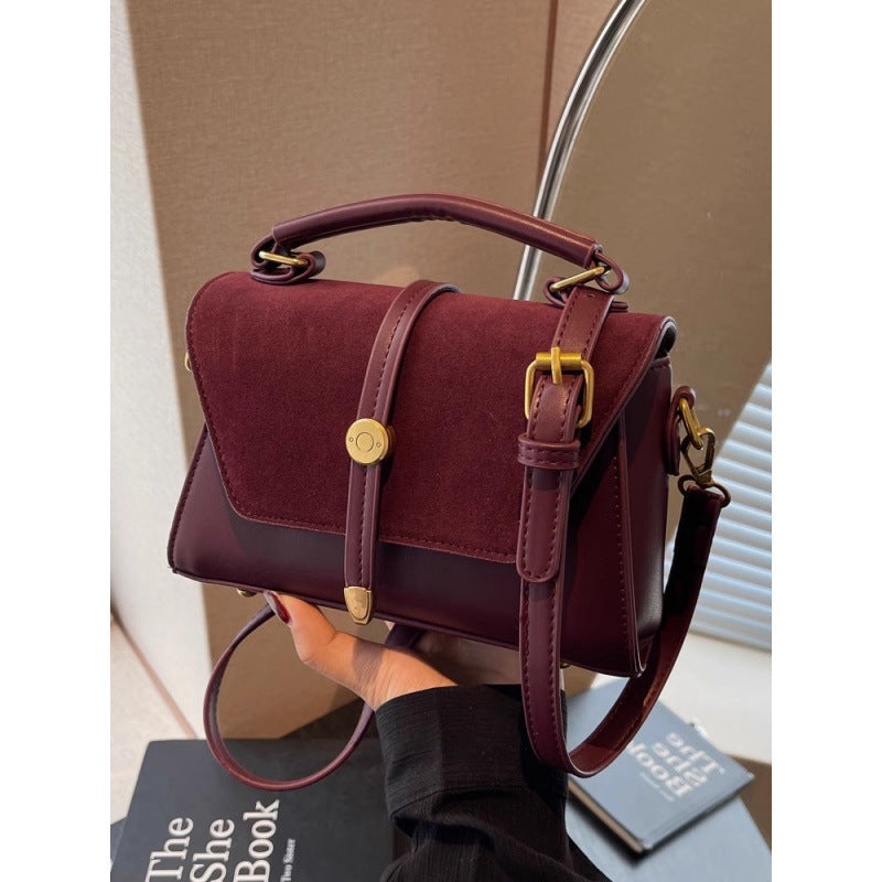 Women's PU Leather Crossbody Bag - Urban Minimalist Horizontal Rectangular Shoulder Bag with Adjustable Strap
