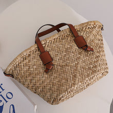 Load image into Gallery viewer, Natural Straw Woven Shoulder Bag - French-Style Handbag for Women | Sarah Express