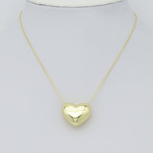 Load image into Gallery viewer, Gold  Puffy Heart Charm Pendant, Sku#LK991