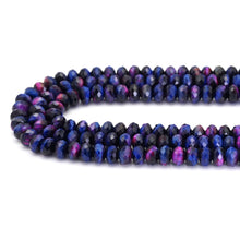 Load image into Gallery viewer, Galaxy Tiger Eye Rondelle Faceted Beads, Sku#UA311