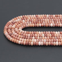 Load image into Gallery viewer, 5x8mm Smooth Rondelle Orange Quartz Beads, Sku#U2060