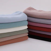 Load image into Gallery viewer, Effortless Grace Scarf Silver Crinkle Chiffon Hijab (MH153)