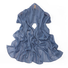 Load image into Gallery viewer, Effortless Grace Scarf Silver Crinkle Chiffon Hijab (MH153)