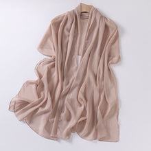 Load image into Gallery viewer, Effortless Grace Scarf Silver Crinkle Chiffon Hijab (MH153)