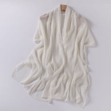 Load image into Gallery viewer, Effortless Grace Scarf Silver Crinkle Chiffon Hijab (MH153)