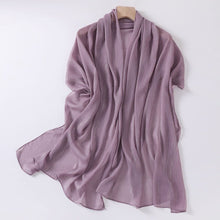 Load image into Gallery viewer, Effortless Grace Scarf Silver Crinkle Chiffon Hijab (MH153)