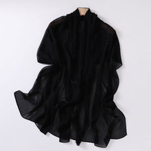 Load image into Gallery viewer, Effortless Grace Scarf Silver Crinkle Chiffon Hijab (MH153)