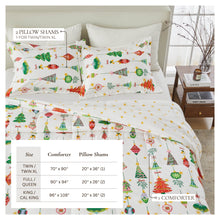 Load image into Gallery viewer, Reversible Christmas Comforter and Sham Set - Holiday / Lodge Odette Collection