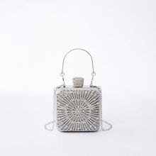 Load image into Gallery viewer, Elegance Brilliant Diamond Bag - Handcrafted Evening Box Bag for Soirées &amp; Weddings (MAC269)