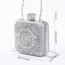 Load image into Gallery viewer, Elegance Brilliant Diamond Bag - Handcrafted Evening Box Bag for Soirées &amp; Weddings (MAC269)