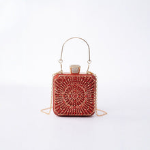 Load image into Gallery viewer, Elegance Brilliant Diamond Bag - Handcrafted Evening Box Bag for Soirées &amp; Weddings (MAC269)