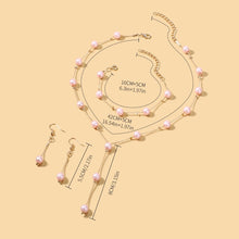 Load image into Gallery viewer, Elegance Pearl Earrings &amp; Necklace Ensemble (MAC313)