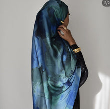 Load image into Gallery viewer, Elegance Satin Marble Print Hijab (MH172)
