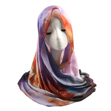 Load image into Gallery viewer, Elegance Satin Marble Print Hijab (MH172)