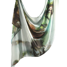 Load image into Gallery viewer, Elegance Satin Marble Print Hijab (MH172)