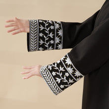 Load image into Gallery viewer, Elegant Cocoon-Cut Pullover Dress | 2-Piece Set Embroidered Abaya (MA145)