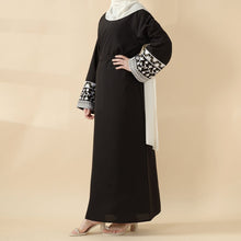 Load image into Gallery viewer, Elegant Cocoon-Cut Pullover Dress | 2-Piece Set Embroidered Abaya (MA145)