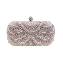 Load image into Gallery viewer, Elegant Pearl-Embellished Clutch Evening Bag for Weddings &amp; Parties (MAC278)