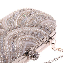 Load image into Gallery viewer, Elegant Pearl-Embellished Clutch Evening Bag for Weddings &amp; Parties (MAC278)