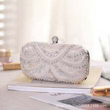 Load image into Gallery viewer, Elegant Pearl-Embellished Clutch Evening Bag for Weddings &amp; Parties (MAC278)
