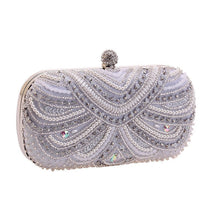 Load image into Gallery viewer, Elegant Pearl-Embellished Clutch Evening Bag for Weddings &amp; Parties (MAC278)
