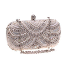 Load image into Gallery viewer, Elegant Pearl-Embellished Clutch Evening Bag for Weddings &amp; Parties (MAC278)