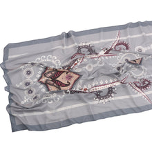 Load image into Gallery viewer, Elegant Printed Chiffon Hijab Scarf Bohemian Style Breathable Sun Protection Wrap (MH136)