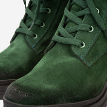 Load image into Gallery viewer, The Elera Green Leather Block Heel Women Boot