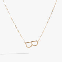 Load image into Gallery viewer, Initial B Precious Elongated Necklace