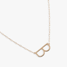 Load image into Gallery viewer, Initial B Precious Elongated Necklace